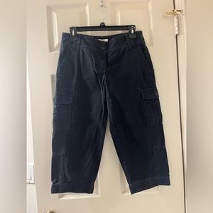 ann taylor loft women’s marisa black cargo shorts